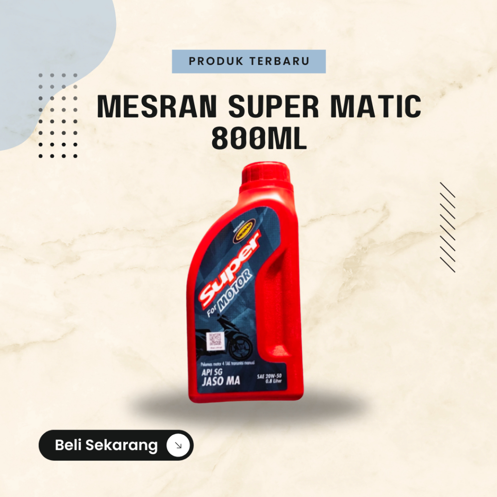 PERTAMINA MESRAN SUPER MOTOR OIL 800ML