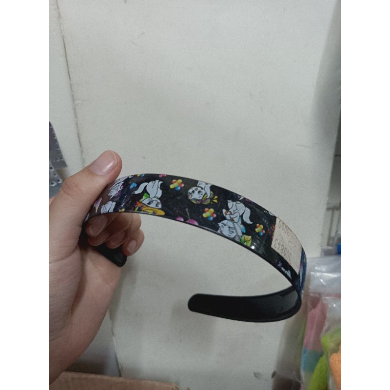 bando plastik anak motif l bando rambut anak motif