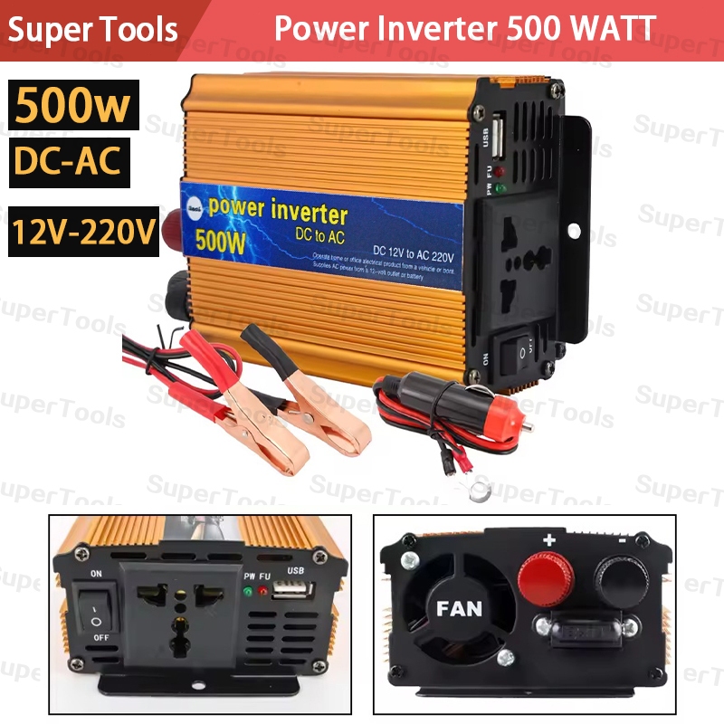 Inverter Power DC To AC 500 Watt /Power Inverter 500 Watt 12 Volt / Inverter 500W DC 12V to AC 220V