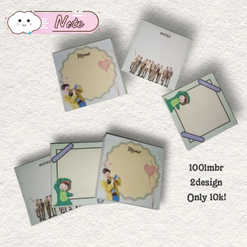 

Notepad / Memopad Exo - K-POP (Bisa Custom)