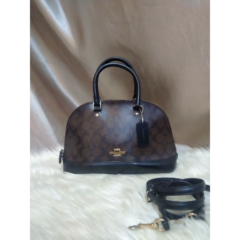 tas seken top handle coach sling bag preloved