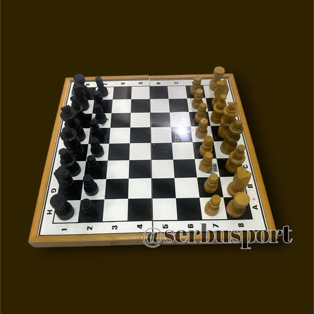 RB Catur Kayu Papan Catur 32x32-40x40 Elegan