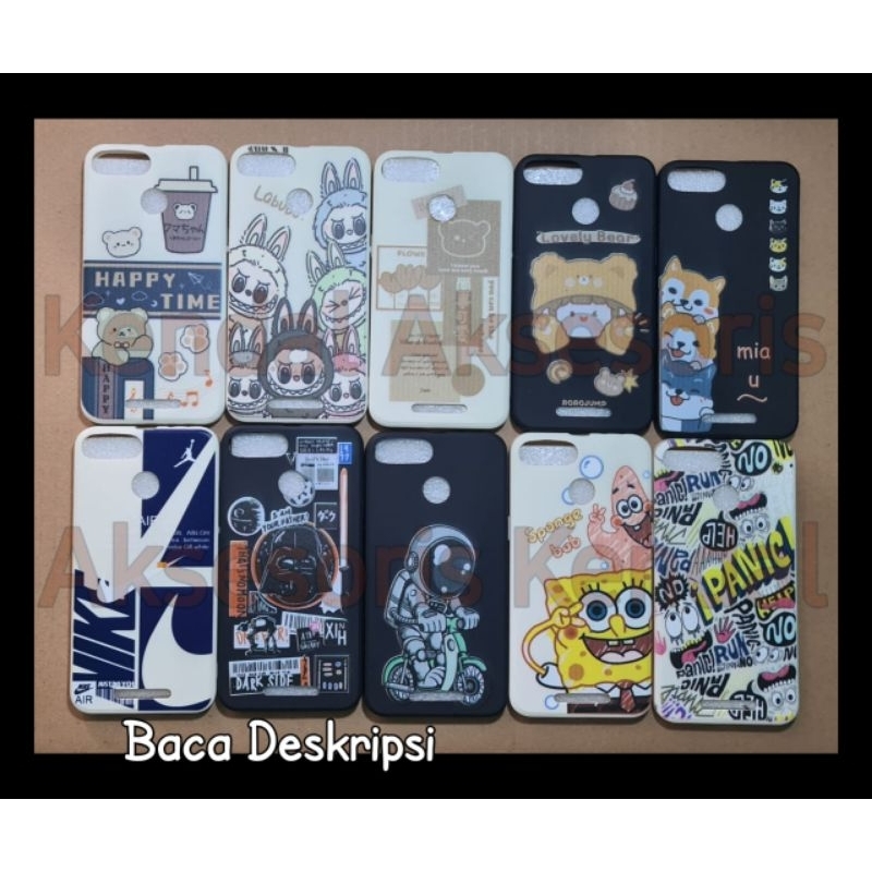 Case softcase Evercoss U6 Xtream 1 plus kompatibel modifikasi motif
