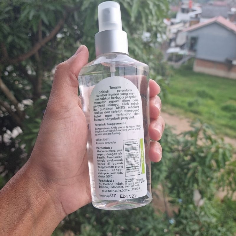 Antis 200ml aroma timun, hand sanitizer spray