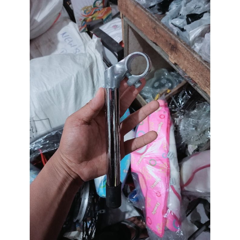 Tiang stang sepeda mini keranjang