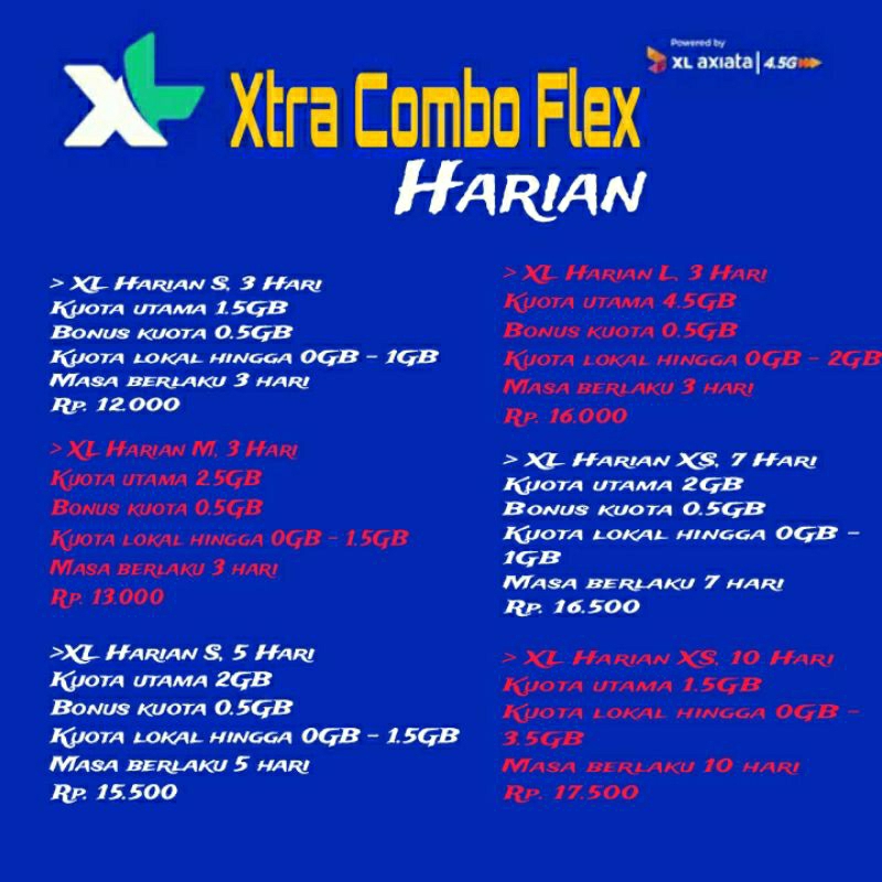 PROMO kuota Harian XL