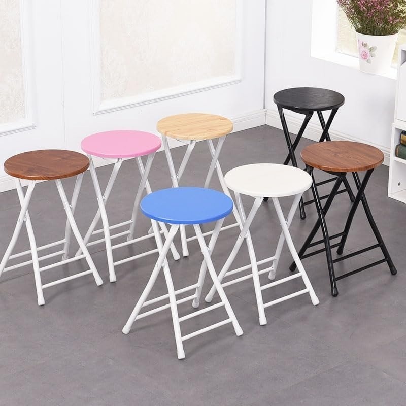 TERBARUBANGKU LIPAT BULAT OUTDOOR TANPA SANDARAN/KURSI OUTDOOR LIPAT BULAT FOLDABLE