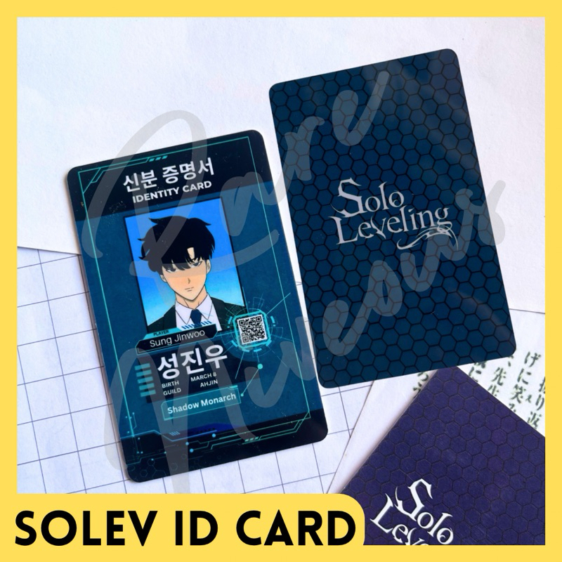 SOLO LEVELING ID CARD manhwa anime Sung Jinwoo