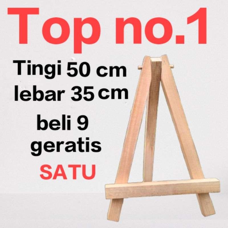 

Mini Easel Stan Wood Tripod kayu 50x40 Easel Stan Wood Stan Lukis