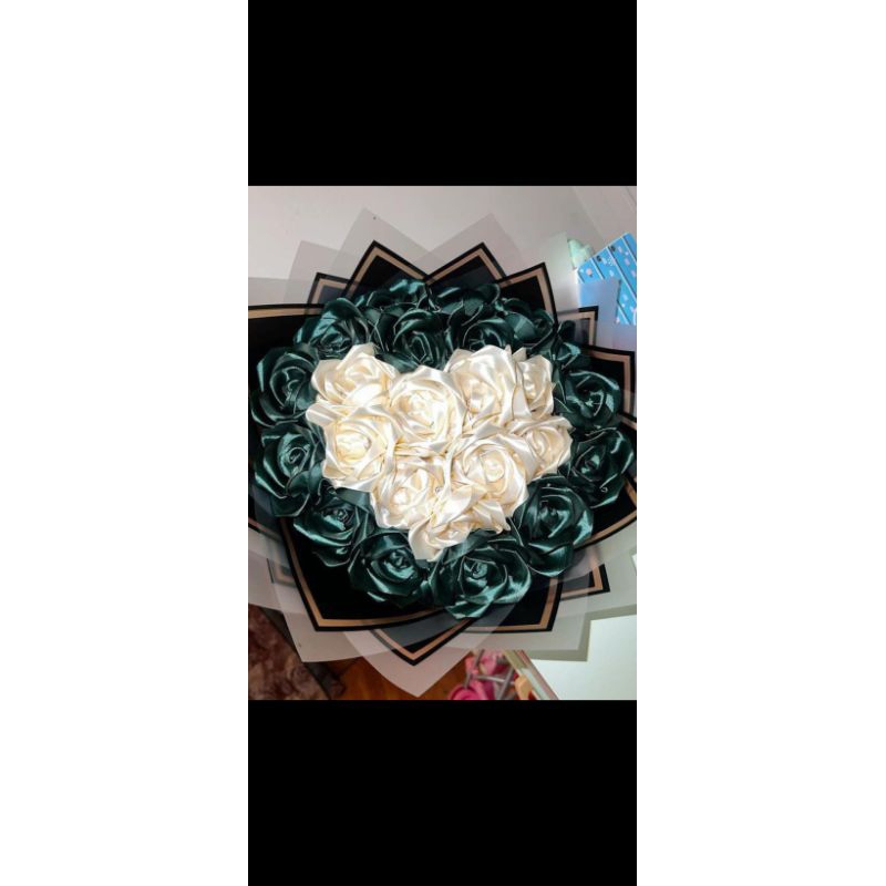 buket bunga satin 5 tangkai