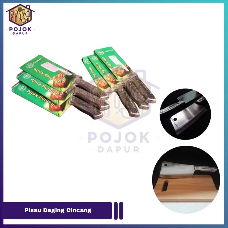 Pisau Daging  Cincang Tulang / Golok Cacah Tulang Tebal Stainless Steel Pisau daging Stainless Steel