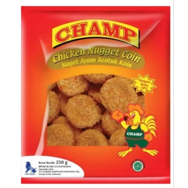 

CHAMP CHICKEN NUGGET COIN 450G dan 200g