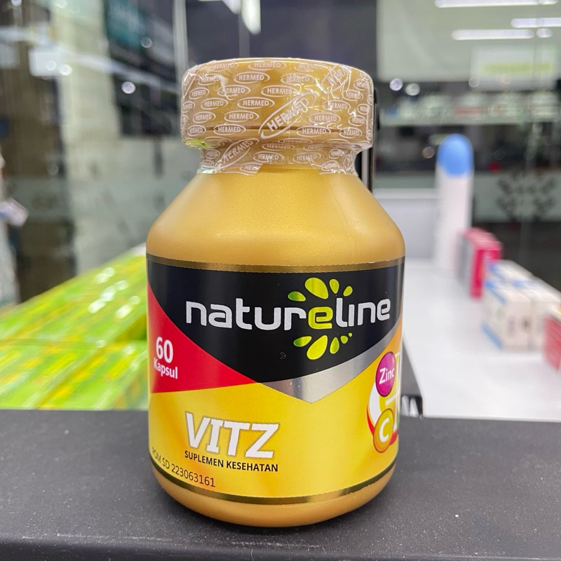 NATURELINE VITZ ISI 60 | Lengkap dengan Vit D3, K2, Vit C dan Zinc