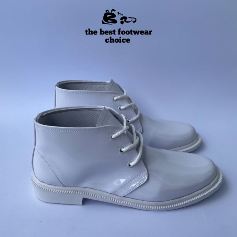 Sepatu Pdh Pdu Putih Sepatu Paskibra Pria Full Putih Sepatu Pdl Putih Mayoret Sepatu Lantas