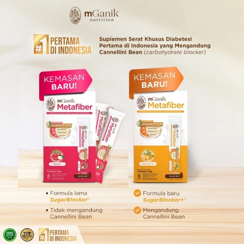 MGANIK METAFIBER TRAVEL SIZE RASA JERUK