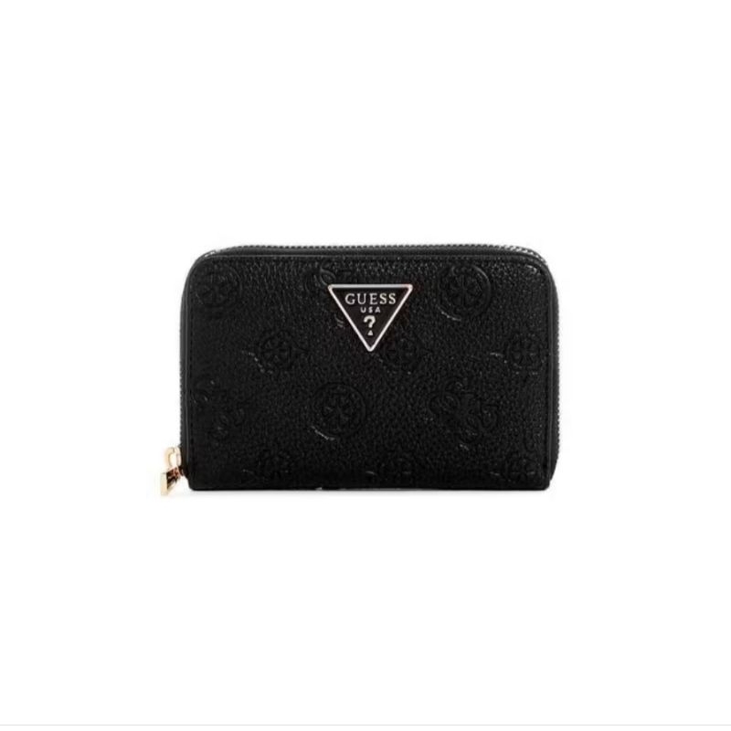 Guess Cresidia Medium Zip Dompet/Wallet HITAM