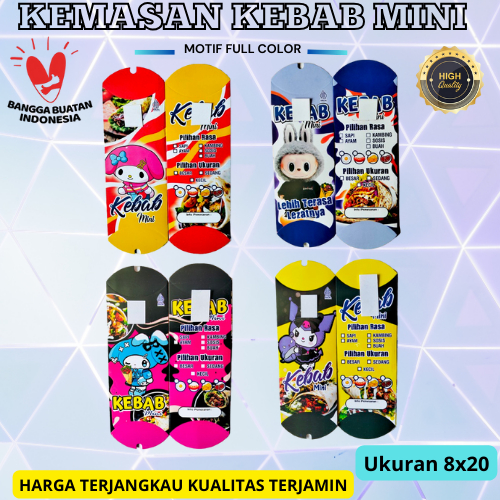 

PROMO Kemasan Kebab Mini , Bungkus Kebab Mini Labubu , Kertas Dus Kebab Mini isi 100 , Box Kebab Mini Ivory