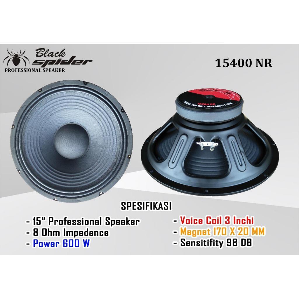 Speaker Black Spider 15 Inch 15400MB BS 15 15400 MB Black Spider ORI