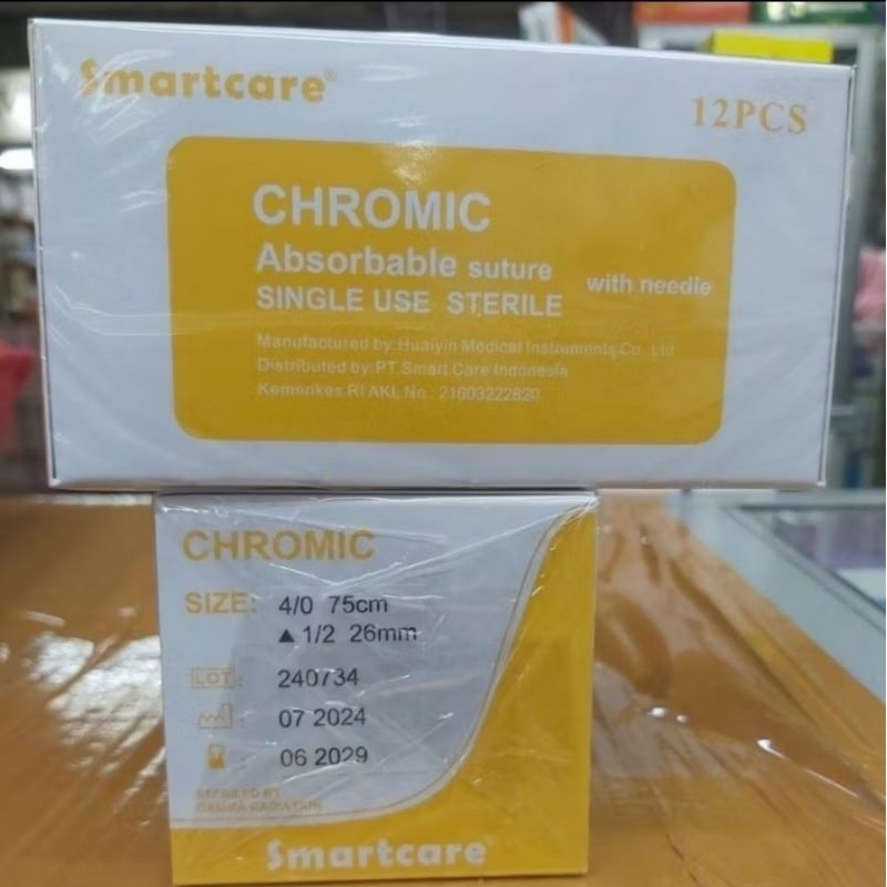 catgut chromic 2/0 3/0 4/0 smartcare 1box