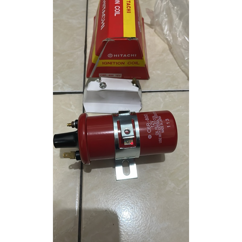 Koil coil pengapian ignition koil universal 12v merk hitachi