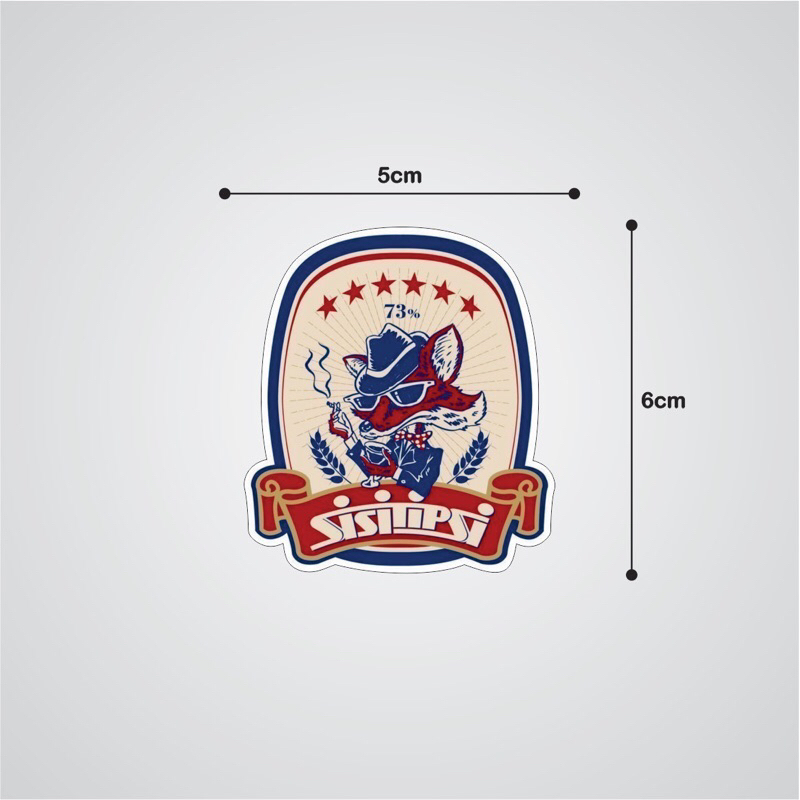 

stiker indie band SISITIPSI jazz bosanova folk vinyl glossy waterproof