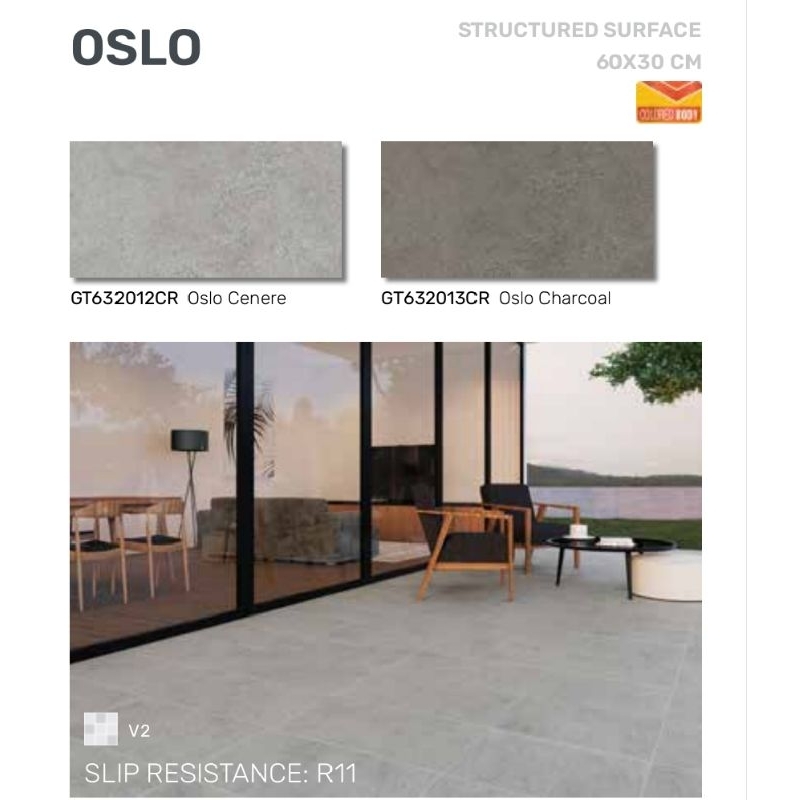 Roman Granit Oslo 60x30 matt surface granit lantai dinding tembok indoor outdoor