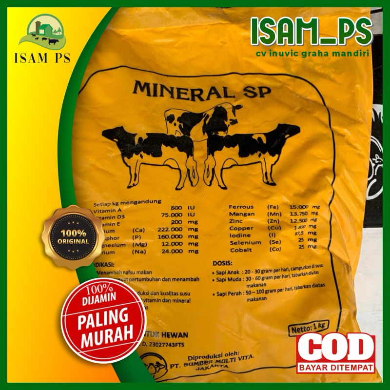 MINERAL SP CUSTOMIX 1kg.VITAMIN DAN MINERAL SAPI KAMBING TERNAK BERKUALITAS