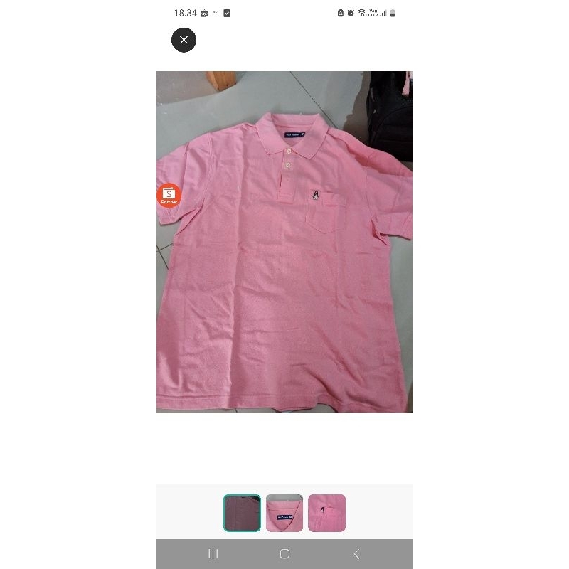 baju kaos berkerah preloved hush puppies