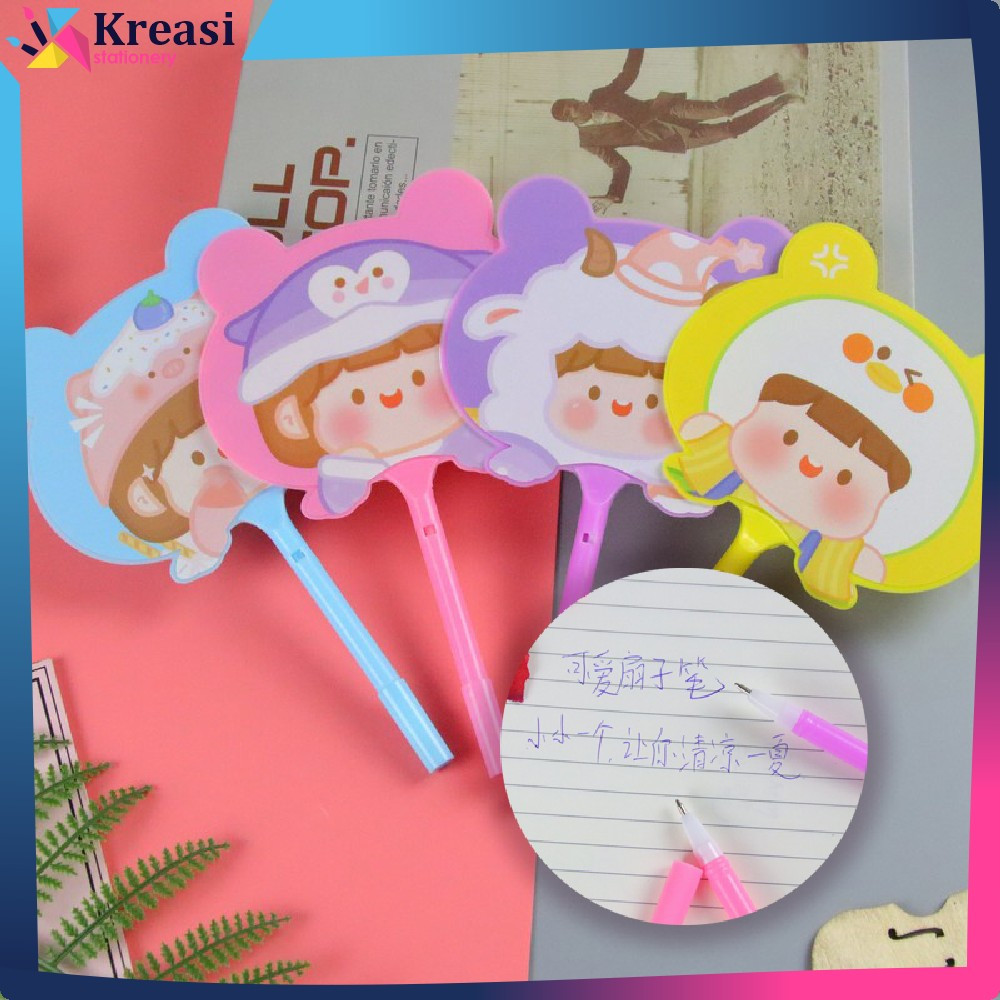 

Pena Kipas Karakter Animal Gemoy / Alat Tulis Ballpoint Motif Kartun / Fan Pen Pena Kipas Souvenir Kreasi Stationery A67