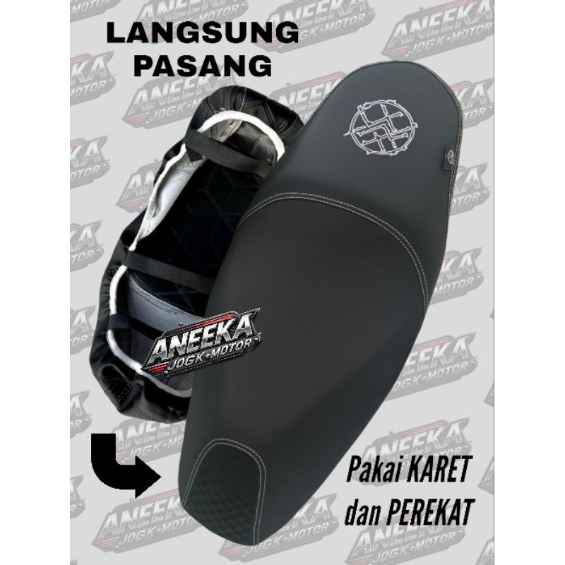 Sarung jok motor VENOM kulit jok motor beat / vario 125 / vario 150 / vario / scoopy / genio / pcx /