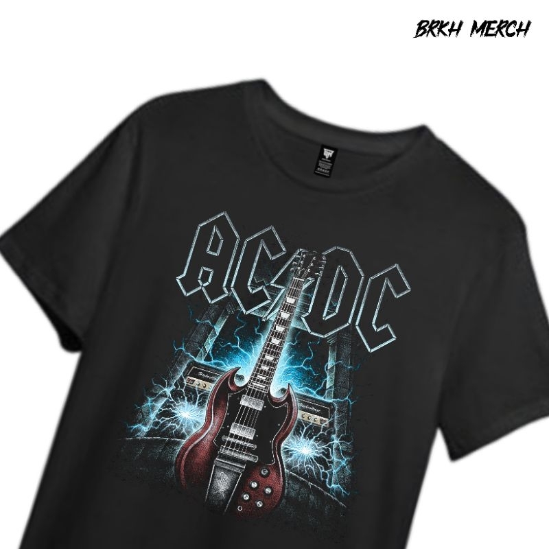 KAOS BAND VINTAGE ACDC TSHIRT ACDC UNISEX PRIA WANITA