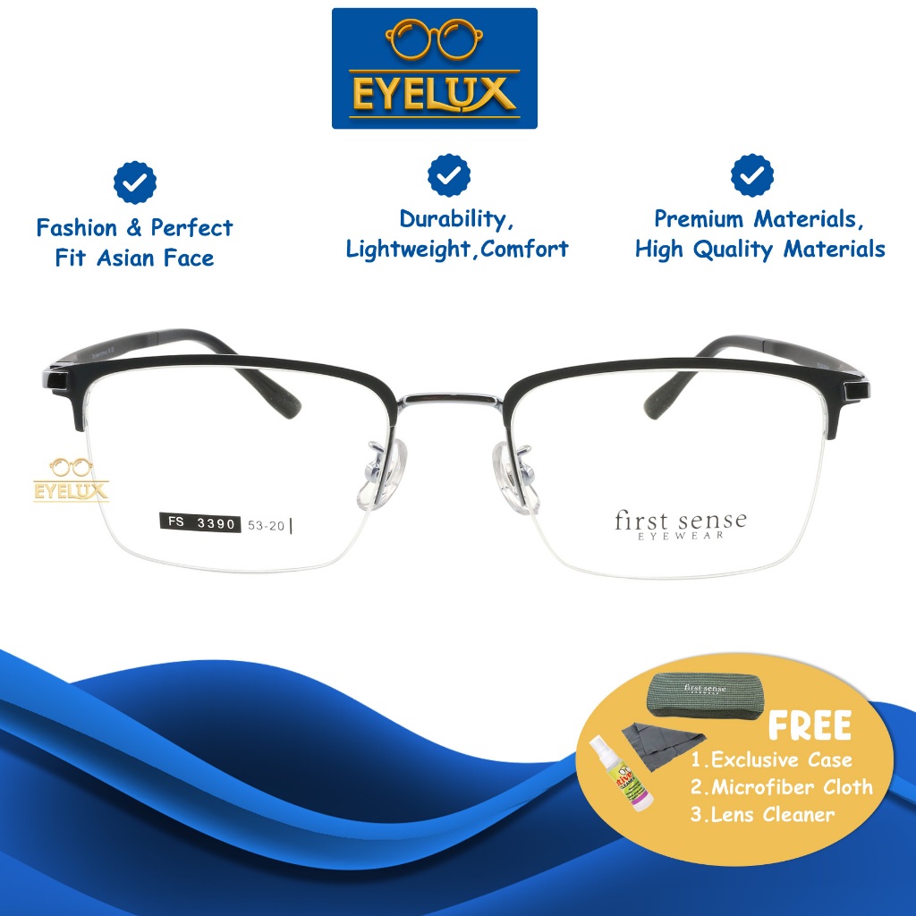 Firstsense  Eyewear / FS 3390 / 53-20 / Frame Kacamata Firstsense Eyewear ORIGINAL