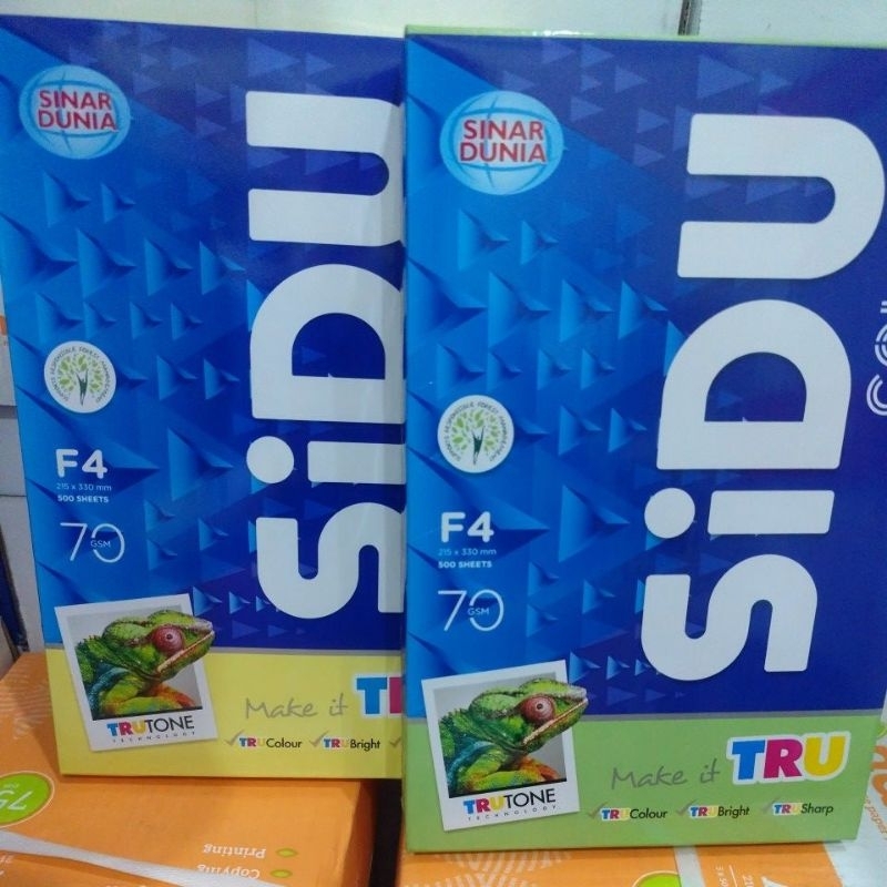 

Hvs warna sidu 70gsm ukuran folio F4( 215x330mm) isi 500lbr