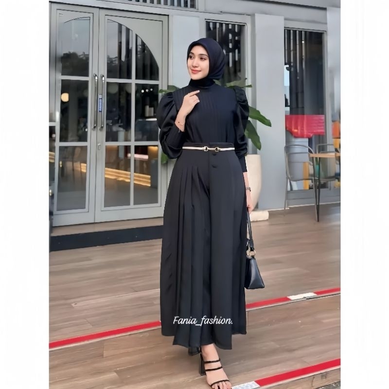 KULOT PLEATS - ROK CELANA KULOT WANITA PREMIUM . Rok Celana Casual Fit Wanita