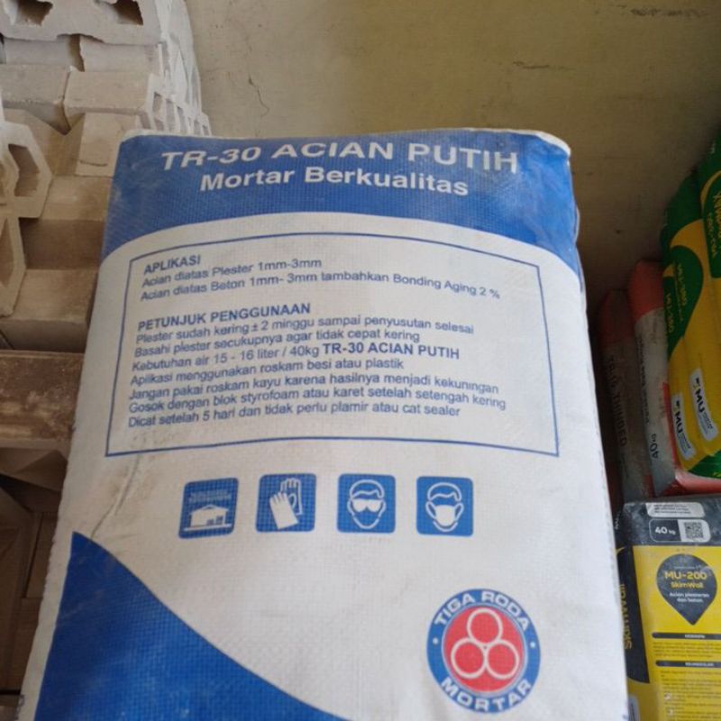 semen TR-30 Acian Putih Mortar Berkualitas eceran