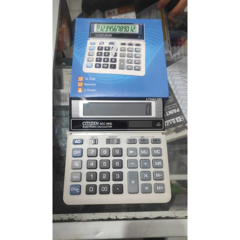 

Kalkulator CT-868-L/12Digit/2 Power energy/Kalkulator Bisnis