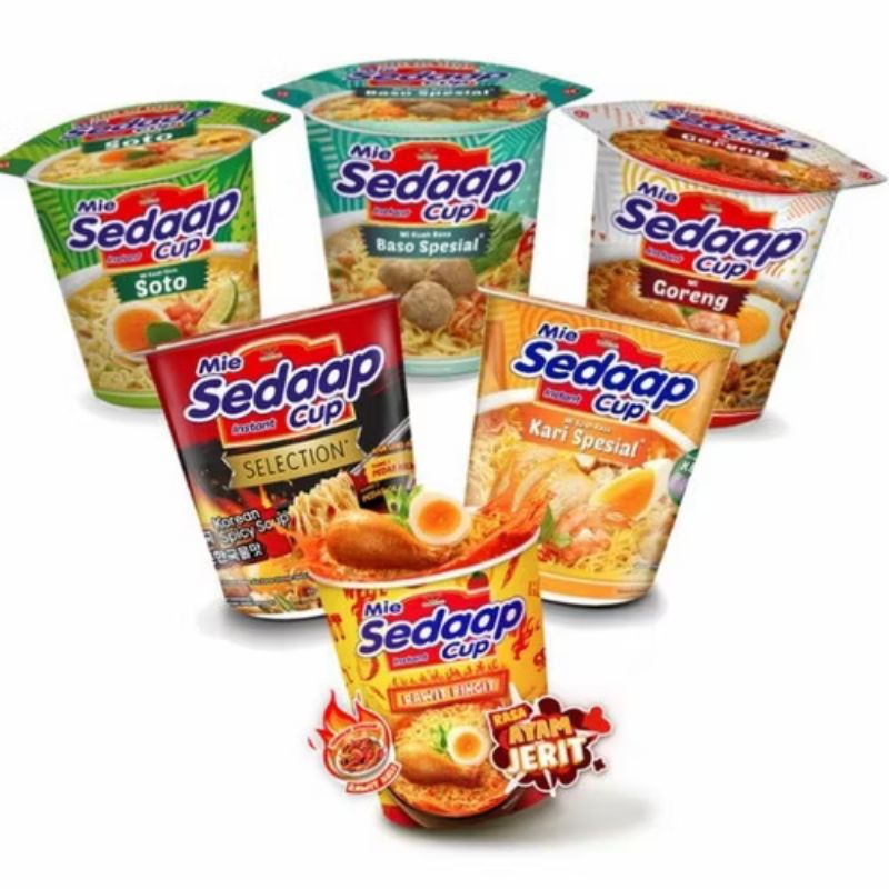 

Mie SEDAAP Kemasan Cup All Variant 77 gr