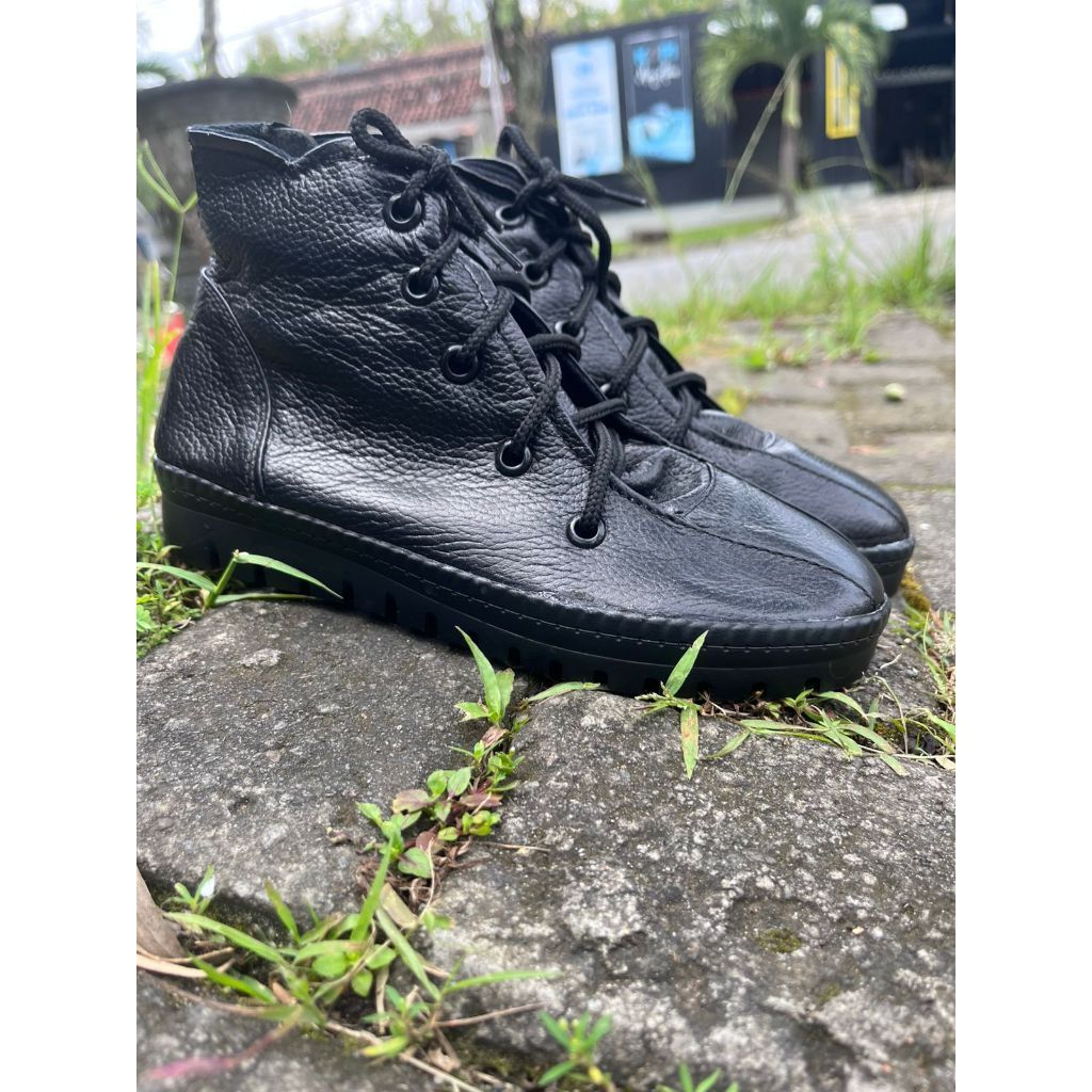 Cuero Sepatu Wanitya Giny Kulit sapi Boots wanita