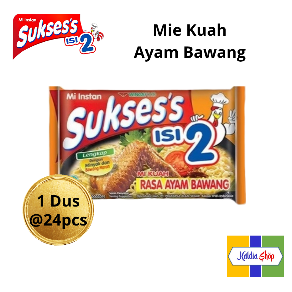

Mie Sukses's Kuah Isi 2 Rasa Ayam Bawang 1 Dus