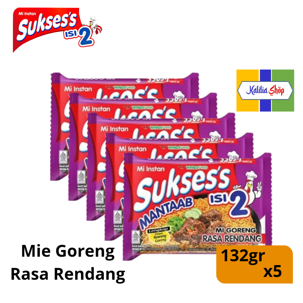 

Mie Sukses's Isi 2 Goreng Rendang 132gr x 5