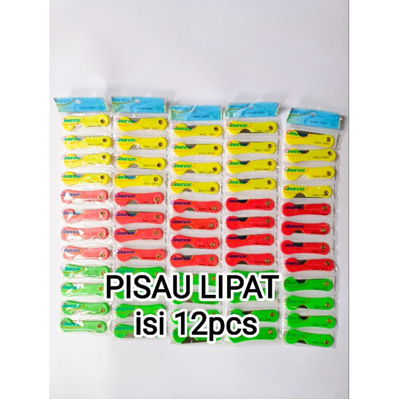 

pisau lipat rentengan | cutter mini 12pcs