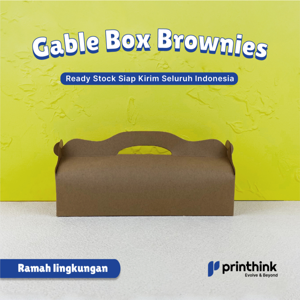 

Gable Box Brownies/ Brownies Box (30 x 10 x 7 cm) - Kraft 325gsm