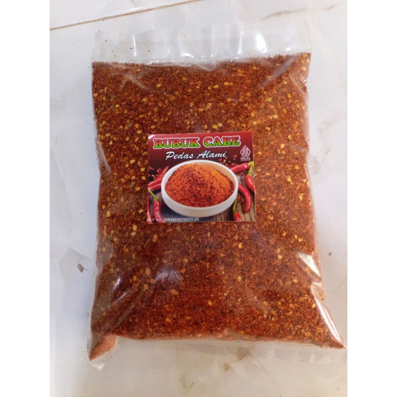 

BUBUK CABE DAUN JERUK 1KG,CABE BUBUK WANGI DAUN JERUK ,CABE PEDAS EXTRA
