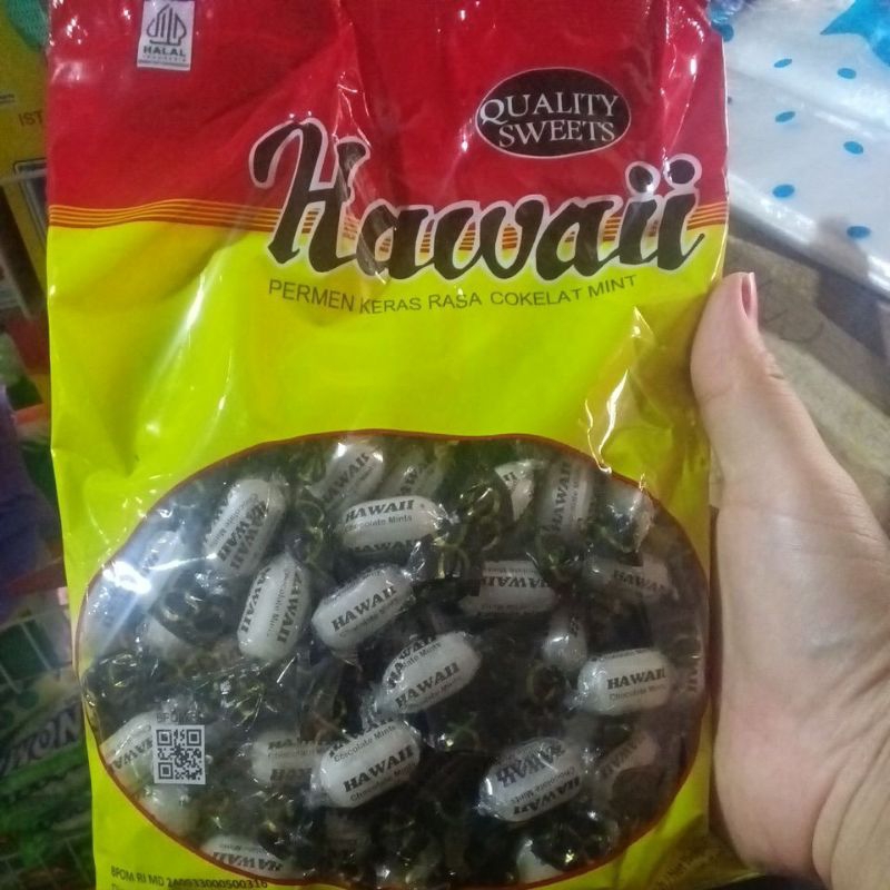 

Permen Hawaii 80's rasa chocolate mint netto 280gr