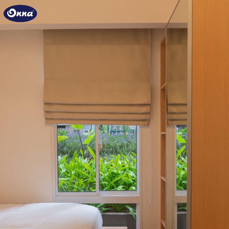 [ READY ] PROMO PRODUK JADI ONNA ROMAN SHADE BLINDS UKURAN 193 × 135