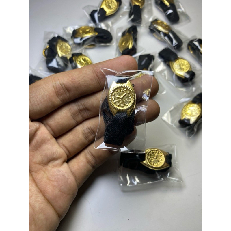 gelang jam bayi kuningan