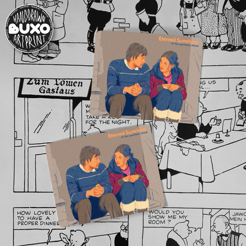 

buxo - ETERNAL SUNSHINE vinyl sticker premium waterproof - film movie lucu unik aesthetic y2k aksesoris laptop gadget tumbler helm