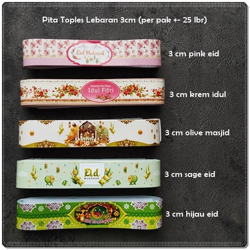 

ALB-307 : Paper Belt / Pita Toples Lebaran Kecil (per pak) isi per pak sesuai keterangan di variasi