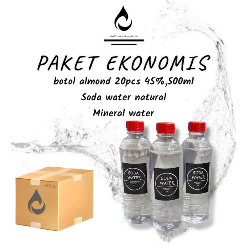 

SODA WATER BOTlE ALMOND 20 PCs