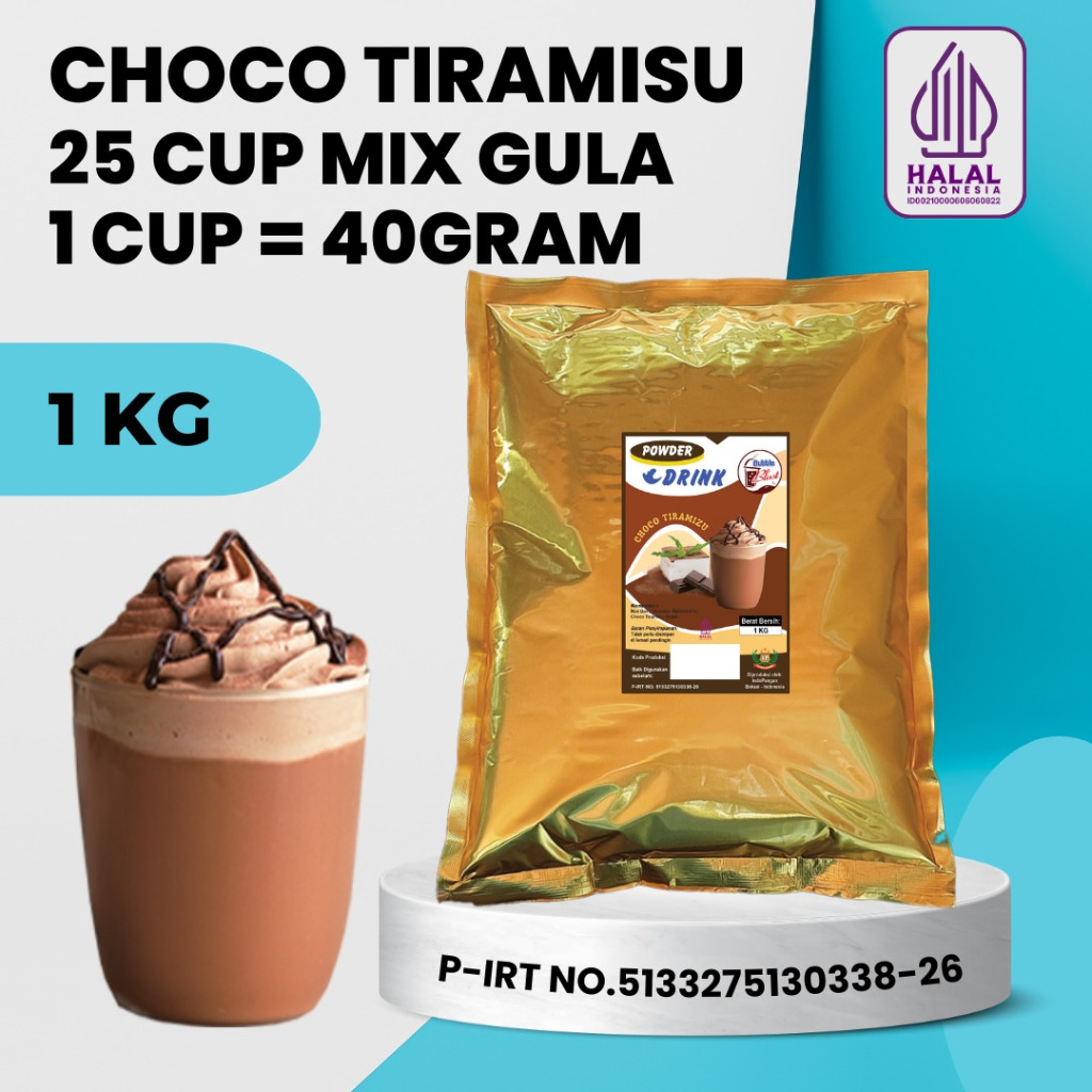 

Powder COCO TIRAMISU 1 KG - Bubuk Coklat Tiramisu / Powder Choco Tiramisu